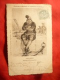 Ilustrata Vechi costume normande - Calvados circulat 1905