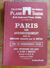 PLAN-GUIDE DE PARIS (1928) foto