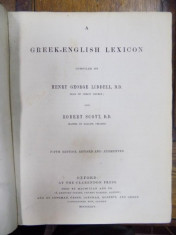 A greek english lexicon, Oxord 1864 foto