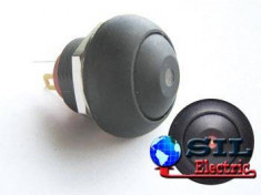 MINI PUSH BUTTON CU LED ROSU 1P SPST OFF-(ON) foto