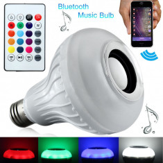 Bec LED E27 Muzica Bluetooth foto