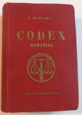 CODEX ROMANIAE de C. HAMANGIU , 1926 foto