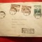 Plic polonez circulat 1949 cu pereche timbre Congres