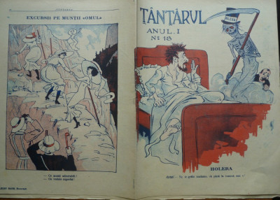 Revista de umor Tantarul , nr. 18/1910 , articole de scriitor evreu Ion Pribeagu foto