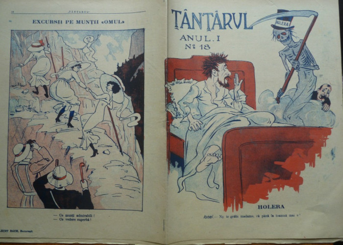 Revista de umor Tantarul , nr. 18/1910 , articole de scriitor evreu Ion Pribeagu
