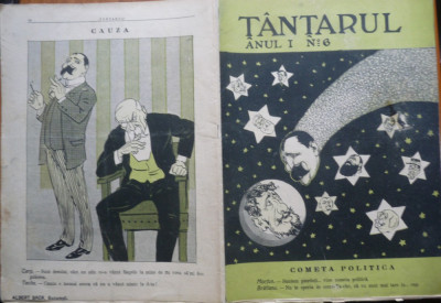 Revista de umor Tantarul , nr. 6/1910 , articole de scriitor evreu Ion Pribeagu foto