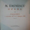 OPERE VOL X PUBLICISTICA de M. EMINESCU , 1989