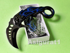 KARAMBIT. Cutit, Briceag COLUMBIA ALIEN Knife. Full Metal. Pliabil foto