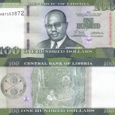 Liberia 100 Dollars 2016 UNC