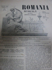 ROMANIA MUZICALA -REVISTA ARTISTICA LITERARA -ANUL XIII 1902 NR.11- 20 foto