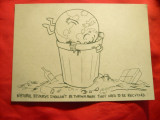 Carte Postala speciala Ecologica ,executata din material ecologic