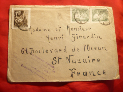 Plic circulat 1950 ,stamp.spec.pt.pace si dezarmare atomica Polonia foto