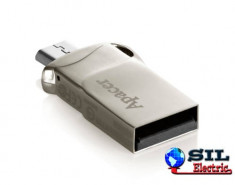 Memorie flash OTG/USB2.0 8GB, Apacer, argintiu foto