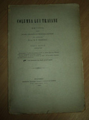 COLUMNA LUI TRAIAN, REVISTA PENTRU ISTORIE, LINGVISTICA SI PSIHOLOGIE POPULARA, B.P. HASDEU, SERIA NOUA, ANUL IV, 1884 foto