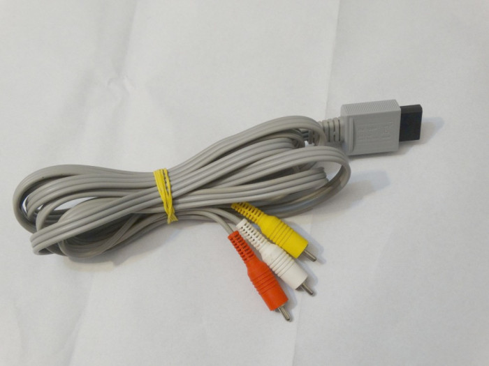 Cablu video AV original consola Nintendo Wii