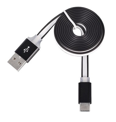 Cablu de date MicroUSB Type-C Negru foto