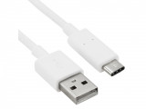 Cablu de date MicroUSB Type-C, 3 metri, Alb