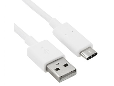 Cablu de date MicroUSB Type-C, 3 metri, Alb foto