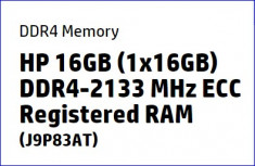 VAND Memorie RAM HP 16gb (1x16gb) Ddr4-2133 ECC Registered RAM foto