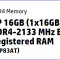 VAND Memorie RAM HP 16gb (1x16gb) Ddr4-2133 ECC Registered RAM