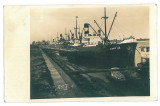 4019 - BRAILA, Ships, Romania - old postcard, real PHOTO - used - 1929, Circulata, Fotografie
