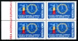 Romania 2003, LP 1603, 10 ani de la Acordul UE, bloc de 4, MNH! LP 100,00 lei