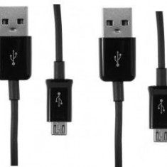 Cablu de date Mixt 1m MicroUSB Negru Original Swap (SET20BUC)