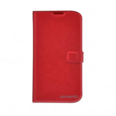 Husa Flip Cover Lemontti TLBI9500ROSU Book rosie pentru Samsung Galaxy S4 i9500 foto