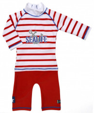 Costum de baie SeaLife red marime 86-92 protectie UV Swimpy foto