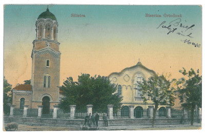 4020 - SILISTRA, Dobrogea, Ortodox Church - old postcard - used - 1923 foto