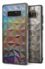Husa Protectie Spate Ringke Prism Glitter Gray pentru Samsung Galaxy Note 8 foto