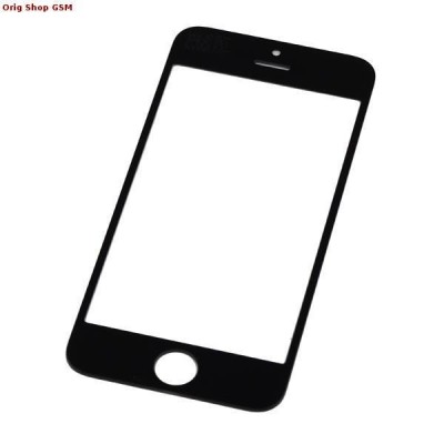 Carcasa (Sticla) Geam Apple iPhone 5 / 5S / 5C Negru Orig China foto