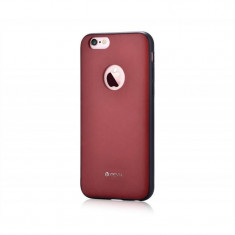 Husa Protectie Spate Devia Original Leather Red (piele naturala si margini flexibile) pentru Apple IPhone 6/6s foto