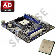 KIT Placa de baza ASRock A75M + AMD A8-Series A8 3870k 3GHz, QuadCore, Video Radeon HD6550D foto