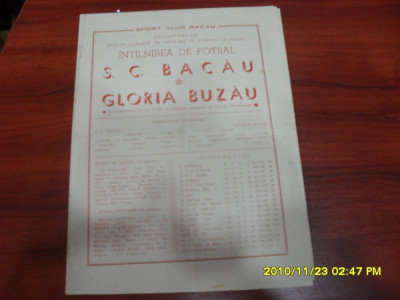 program S C Bacau - Gloria Buzau foto