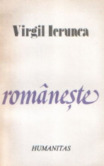 Romaneste de Virgil Ierunca foto