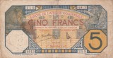 SV * Senegal 5 FRANCS 1932 DAKAR * Africa Occidentala (colonie Franta) RARA !