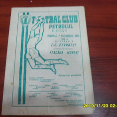 program Petrolul Pl. - Flacara Moreni