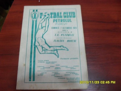 program Petrolul Pl. - Flacara Moreni foto