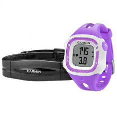 Smartwatch Garmin Forerunner 15 cu banda HR inclusa S Purple foto