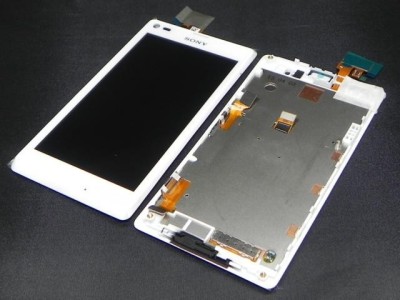 Display LCD cu Touchscreen Sony C2105 Xperia L Alb Original foto