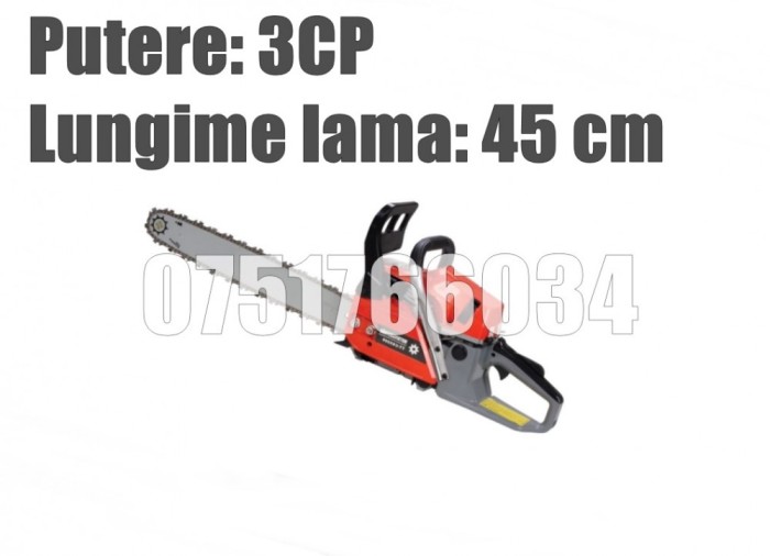 Drujba Motoferastrau Benzina Taiat Lemne 3CP Lama 45cm Noua Drujba Motoferastrau Benzina Taiat Lemne 3CP Lama 45cm Noua