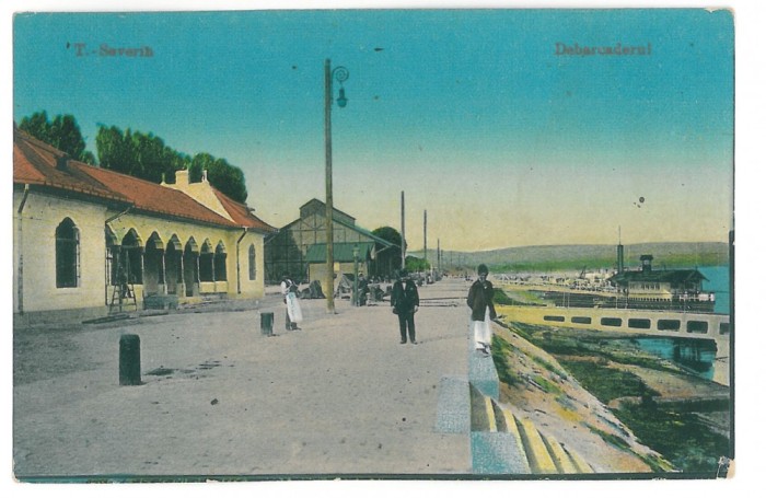 4023 - TURNU SEVERIN, harbor - old postcard - unused