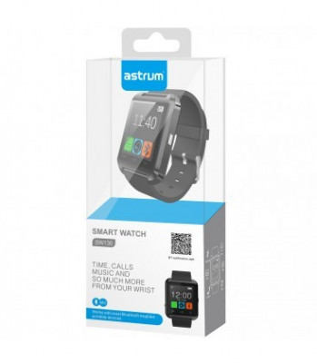 Astrum Smartwatch SW130, Bluetooth V.3, Negru Blister foto