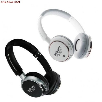 Astrum Headset Cititor MicroSD FM Radio MP-350W Astrum foto