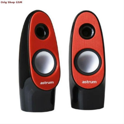 Astrum SU210 2.0 CH Multimedia Speaker Rosu foto