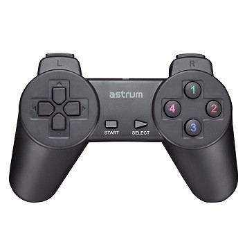 Astrum Digital Joypad GP110 USB 2.0 Turbo Clear Negru foto