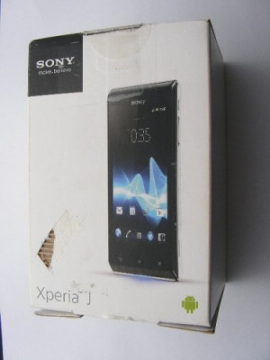 Telefon Mobil Sony Xperia J (St26i) Negru Orig Swap foto