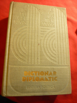 Dictionar Diplomatic 1979 Ed Politica ,1063 pag foto