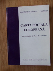 CARTA SOCIALA EUROPEANA- ZLATESCU, STOICA foto